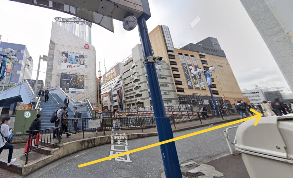 JR「横浜駅」から「ABCクリニック横浜院」への徒歩での道順