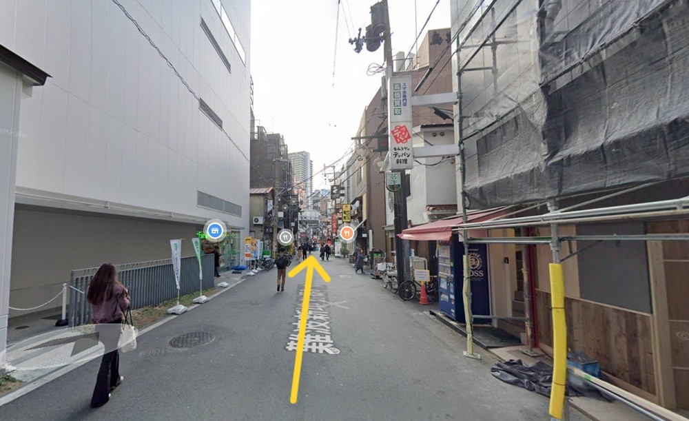 JR難波駅・大阪難波駅・なんば駅から「ABCクリニックなんば院」への徒歩での道順